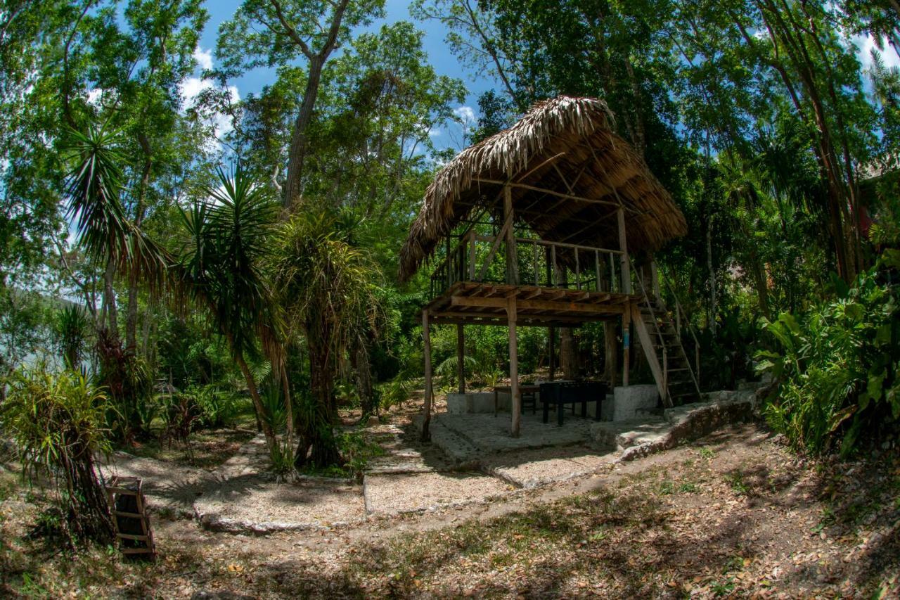 Ecolodge El Sombrero Laguna Yaxha Luaran gambar
