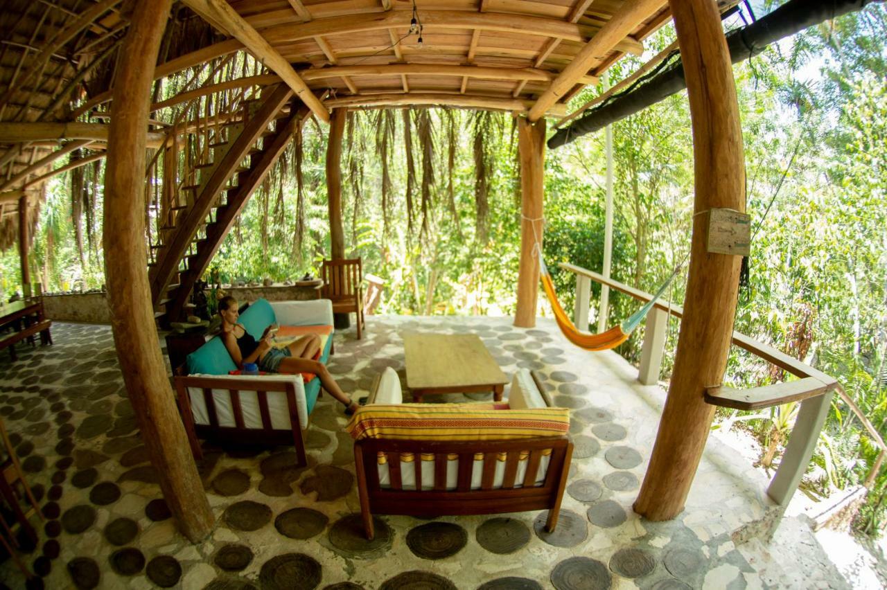 Ecolodge El Sombrero Laguna Yaxha Luaran gambar